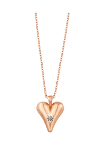 Pırlantalı gümüş kalp kolye, Atasay sevgililer günü hediye kampanyası